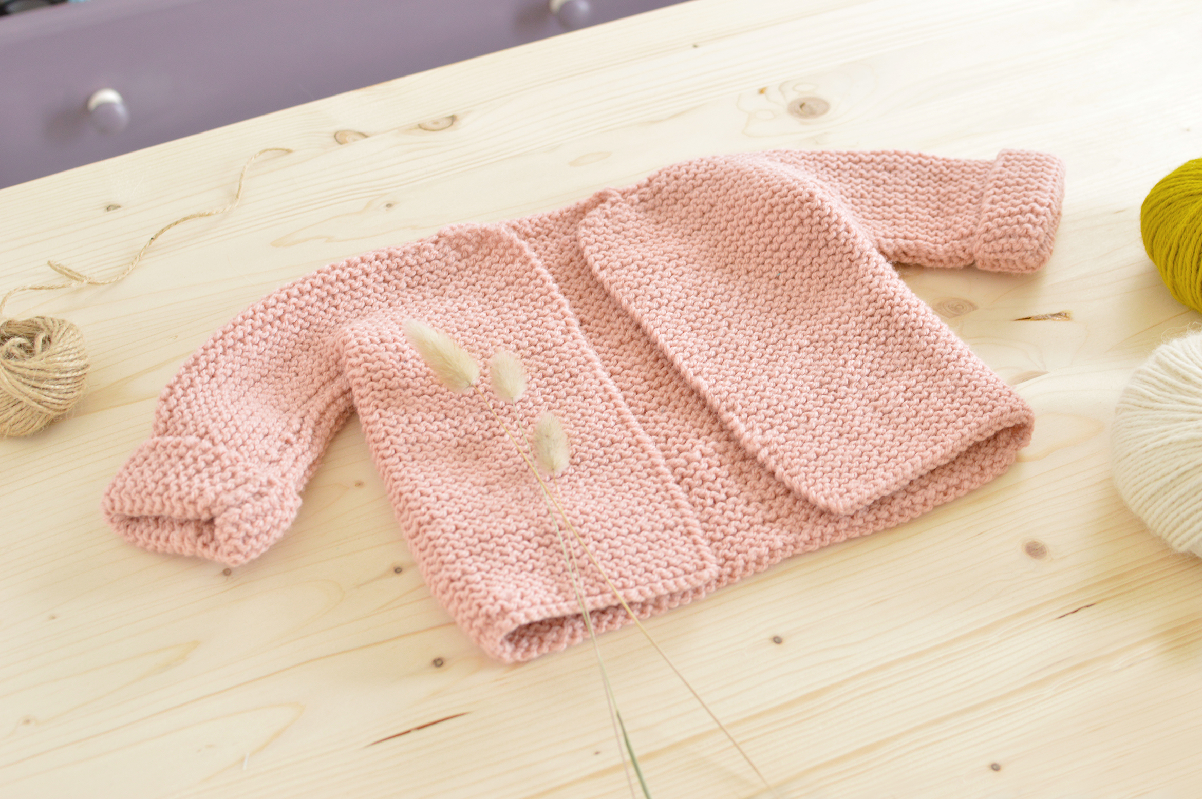 tricoter un gilet facile pour bebe
